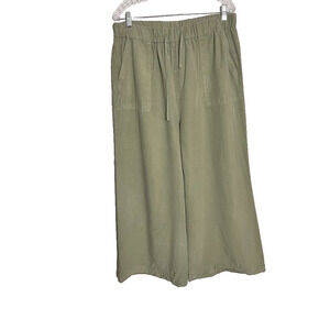 T&S Thread & Supply Pants Women's XXL Super Soft Relaxed Fit Wide Leg Crop Waist